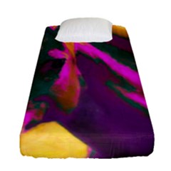 Vibrant Abstract Equine Art Fitted Sheet (single Size) by ExtraAwesomeSauce