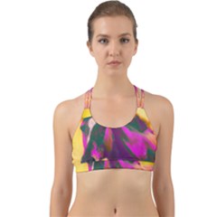 Vibrant Abstract Equine Art Back Web Sports Bra by ExtraAwesomeSauce