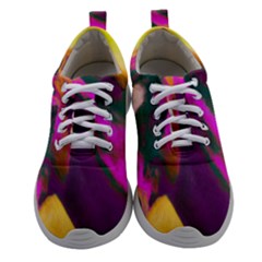 Vibrant Abstract Equine Art Women Athletic Shoes by ExtraAwesomeSauce