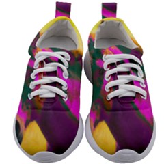 Vibrant Abstract Equine Art Kids Athletic Shoes by ExtraAwesomeSauce