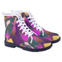 Vibrant Abstract Equine Art Kid s High-Top Canvas Sneakers View3