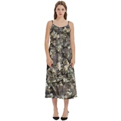 Pear Tree In Full Bloom Casual Spaghetti Strap Midi Dress by ExtraAwesomeSauce