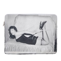 Betty Page Bdsm 15  Vertical Laptop Sleeve Case With Pocket by CherleyTemples