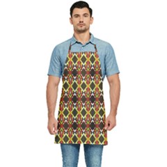 Colorful Geometric Pattern Design Kitchen Apron by ExtraAwesomeSauce