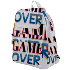 Game Over Text Design  Top Flap Backpack by 7223056