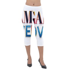 Game Over Text Design  Lightweight Velour Capri Leggings  by 7223056