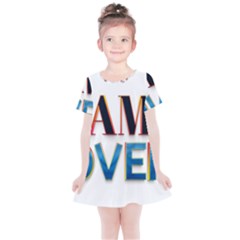 Game Over Text Design  Kids  Simple Cotton Dress by 7223056