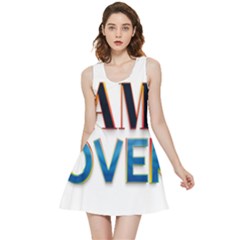 Game Over Text Design  Inside Out Reversible Sleeveless Dress by 7223056