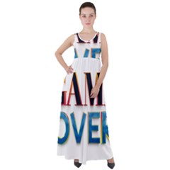 Game Over Text Design  Empire Waist Velour Maxi Dress by 7223056