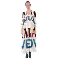 Game Over Text Design  Button Up Maxi Dress by 7223056