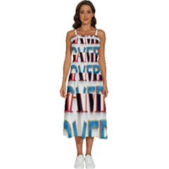 Game Over Text Design  Sleeveless Shoulder Straps Boho Dress by 7223056