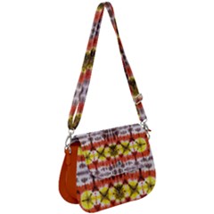 Orange Yellow Tie Dye Saddle Handbag by CoolDesigns