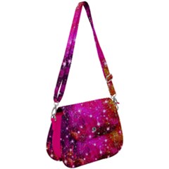 Constellation Deep Pink Space Astronomy Galaxy Saddle Handbag by CoolDesigns