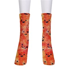 Carved Pumpkin Faces Crew Socks