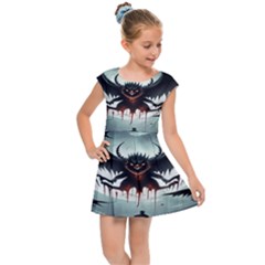 Halloween Goodie Kids  Cap Sleeve Dress by favoritechios