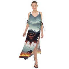 Halloween Goodie Maxi Chiffon Cover Up Dress by favoritechios