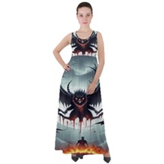 Halloween Goodie Empire Waist Velour Maxi Dress by favoritechios