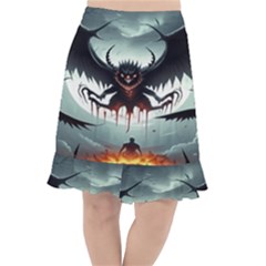 Halloween Goodie Fishtail Chiffon Skirt by favoritechios