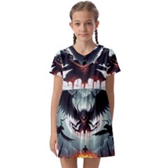 Halloween Goodie Kids  Asymmetric Collar Dress by favoritechios