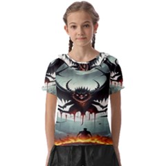 Halloween Goodie Kids  Frill Chiffon Blouse by favoritechios