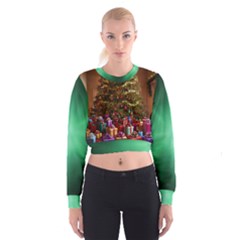 Merry Christmas Cropped Sweatshirt by favoritechios