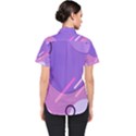 Colorful Labstract Wallpaper Theme Women s Short Sleeve Shirt View2