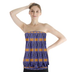 Bitcoin Logo Pattern Strapless Top by ExtraAwesomeSauce