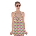 Colorful Bitcoin Pattern Halter Dress Swimsuit  View1