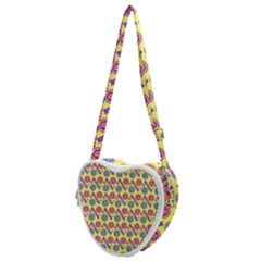 Colorful Bitcoin Pattern Heart Shoulder Bag by ExtraAwesomeSauce