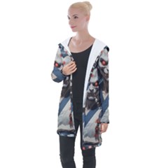 Demon Samurai Longline Hooded Cardigan by AwesomeSauce