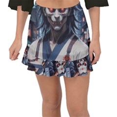 Demon Samurai Fishtail Mini Chiffon Skirt by AwesomeSauce