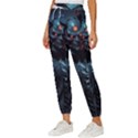 Cyberpunk Demon Samurai Women s Cropped Drawstring Pants View2