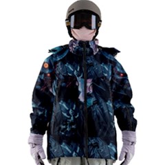 Cyberpunk Demon Samurai Women s Zip Ski And Snowboard Waterproof Breathable Jacket by AwesomeSauce