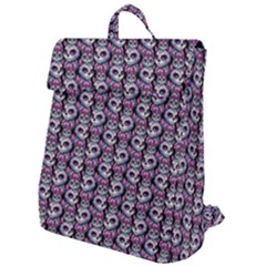 Sugar Skull Cat Pattern Flap Top Backpack by ExtraAwesomeSauce