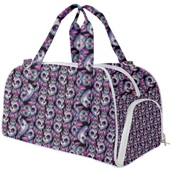 Sugar Skull Cat Pattern Burner Gym Duffle Bag by ExtraAwesomeSauce