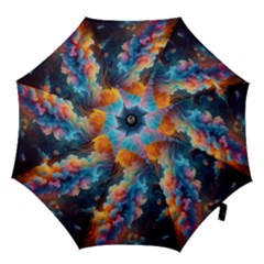 Cosmic Jellyfish Artwork Hook Handle Umbrellas (medium) by ExtraAwesomeSauce