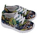 Serene Mountain Waterfall Landscape Kids  Lightweight Sports Shoes View3