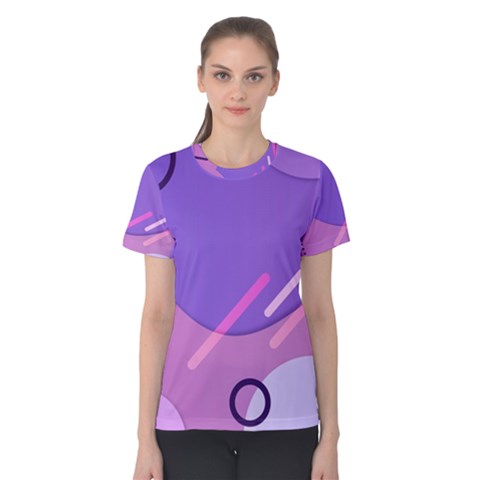 Colorful Labstract Wallpaper Theme Women s Cotton T-shirt by Apen