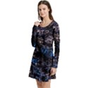 Rocky Lake Reflection  Long Sleeve Velour Skater Dress View2