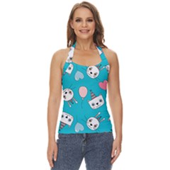 Birtay Cats Bunnies, Koteto Basic Halter Top