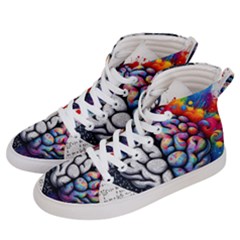 Brain Heart Math Men s Hi-top Skate Sneakers by Salmanaz77