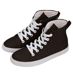 Geometric Abstract Pattern Line Women s Hi-top Skate Sneakers by Salmanaz77