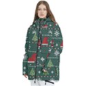 Beautiful Knitted Christmas Pattern Women s Multi Pockets Zip Ski and Snowboard Waterproof Breathable Jacket View2