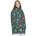 Beautiful Knitted Christmas Pattern Women s Multi Pockets Zip Ski and Snowboard Waterproof Breathable Jacket View3