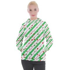 Christmas Paper Stars Pattern Texture Background Colorful Colors Seamless Women s Hooded Pullover by Ket1n9