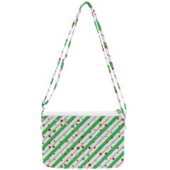 Christmas Paper Stars Pattern Texture Background Colorful Colors Seamless Double Gusset Crossbody Bag by Ket1n9