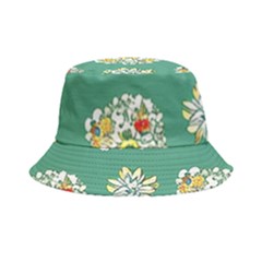 Retro 1960s Flowers Pattern 2 Bucket Hat by violetheavensky