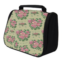 Retro 1880s Flowers Pattern 9 Full Print Travel Pouch (small) by violetheavensky