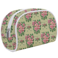 Retro 1880s Flowers Pattern 9 Make Up Case (large) by violetheavensky