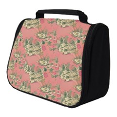 Retro 1880s Flowers Pattern 12 Full Print Travel Pouch (small) by violetheavensky